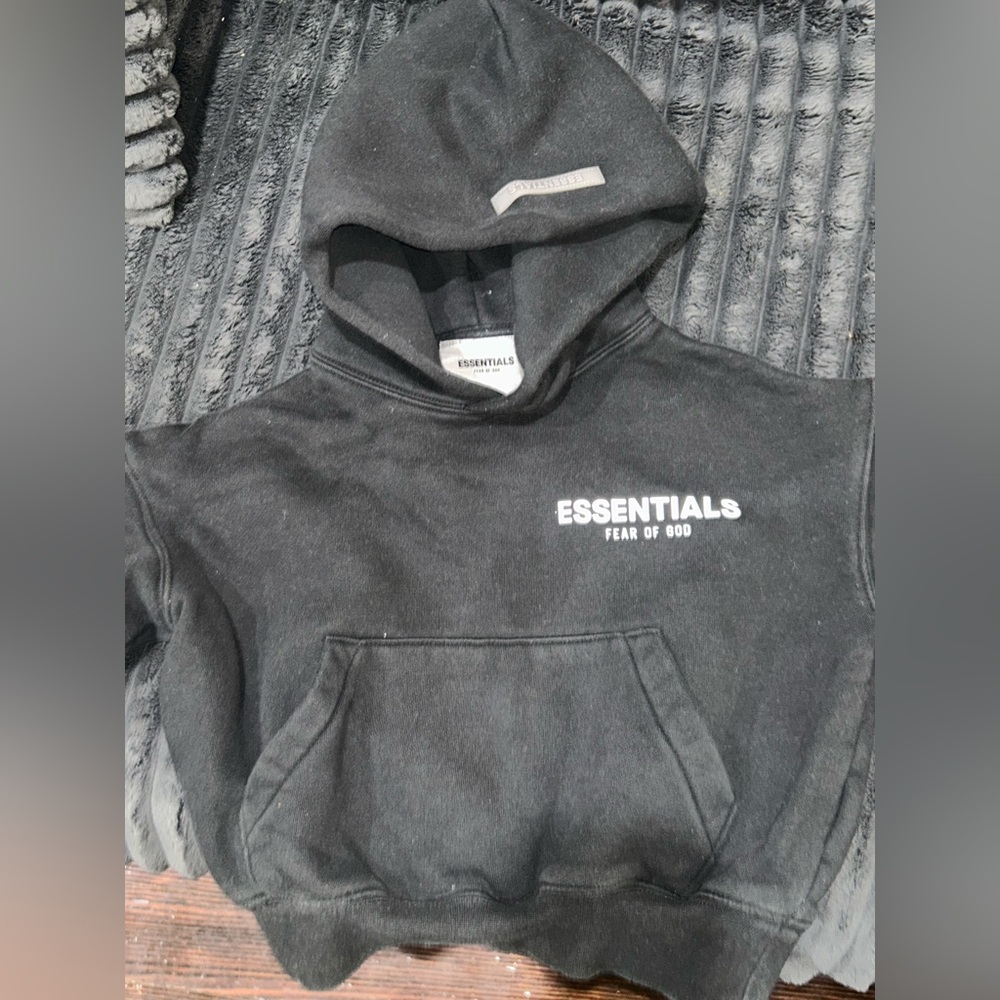 Essentials Charcoal Hoodie Sweater